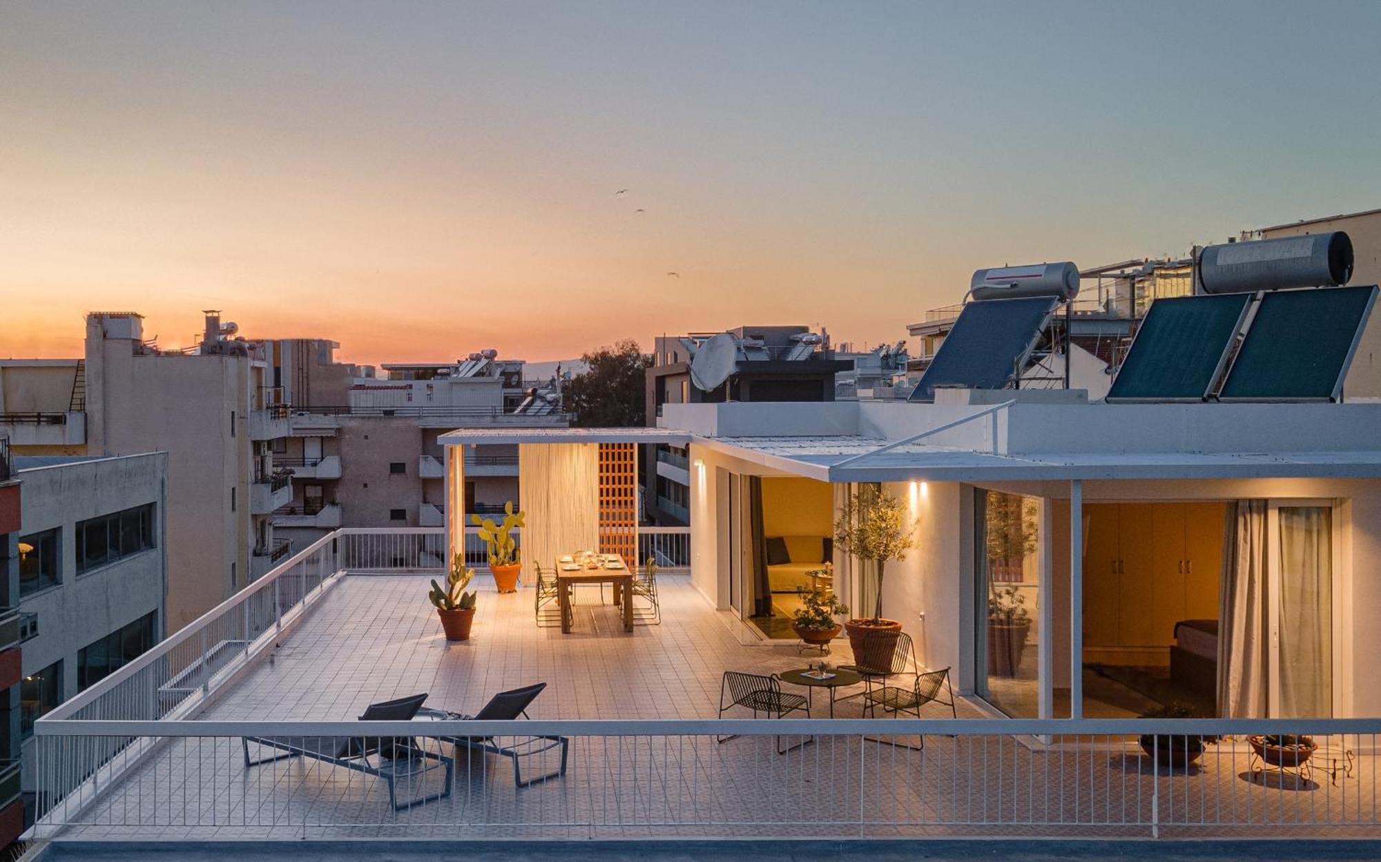 Sea View Beach Penthouse - Athens Coast Eksteriør bilde